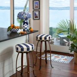 Royal Check Hydrangea - Blue|MacKenzie-Childs New