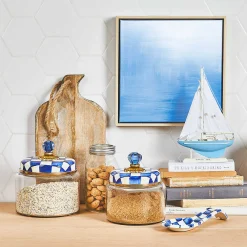 Royal Check Kitchen Canister - Medium|MacKenzie-Childs Outlet