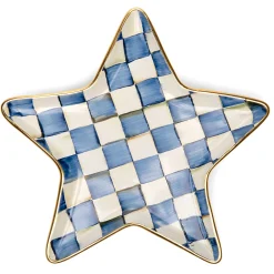Royal Check Star Plate|MacKenzie-Childs New