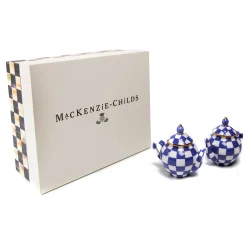 Royal Check Teapot Salt & Pepper Set|MacKenzie-Childs Clearance