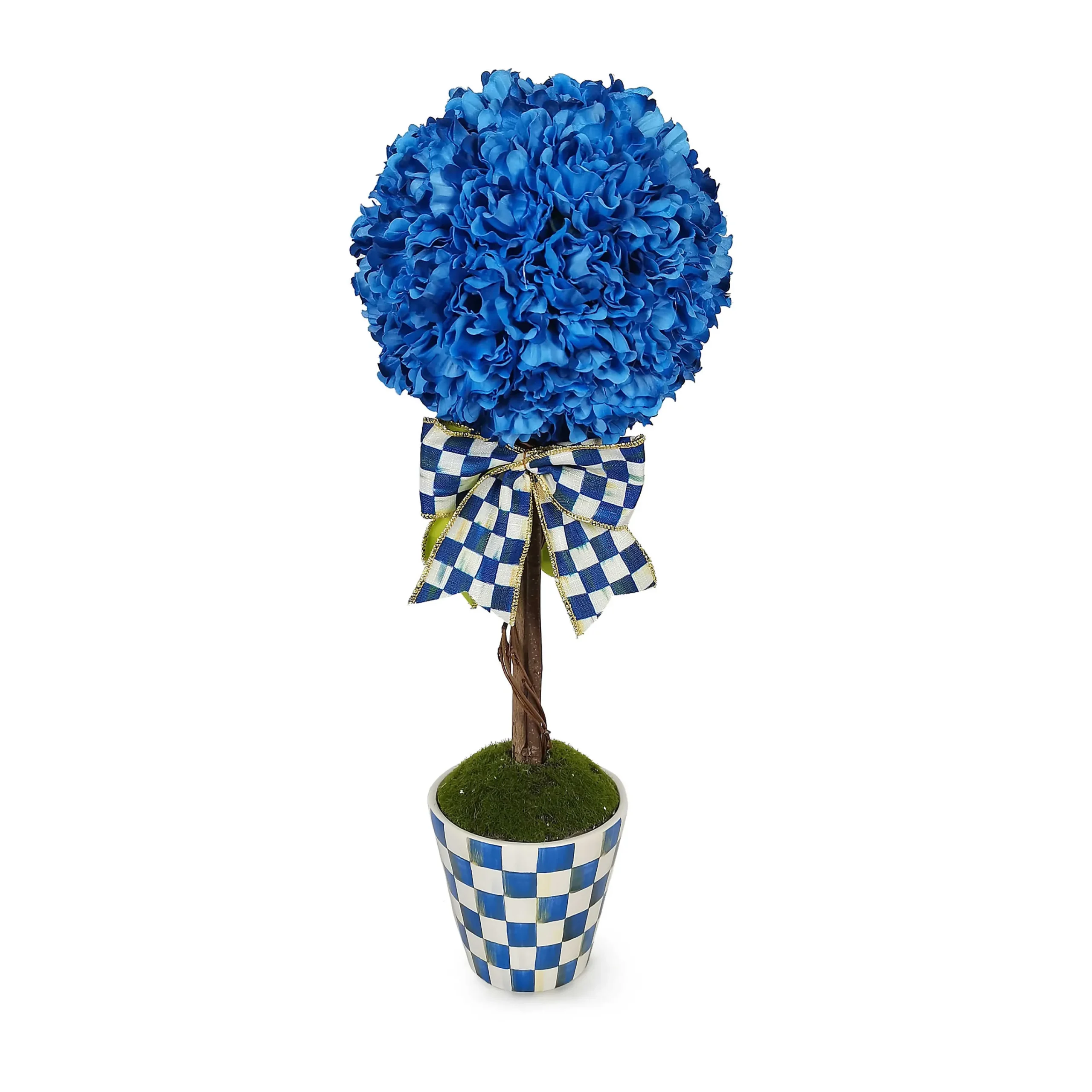 Royal Check Topiary Drop In - Small|MacKenzie-Childs Clearance