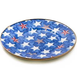 Royal Star Enamel Salad/Dessert Plate|MacKenzie-Childs Hot