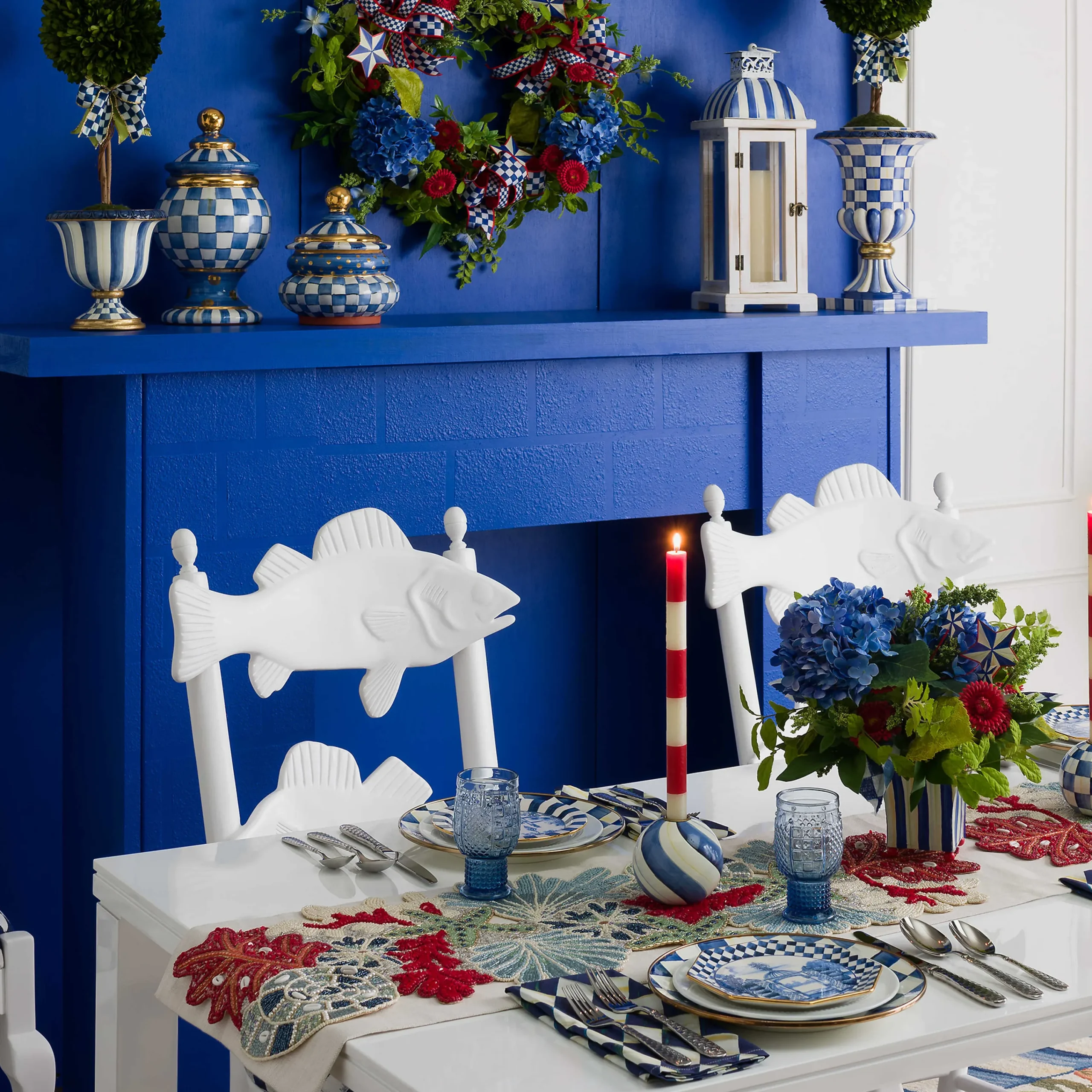 Royal Stripe Lantern|MacKenzie-Childs Hot