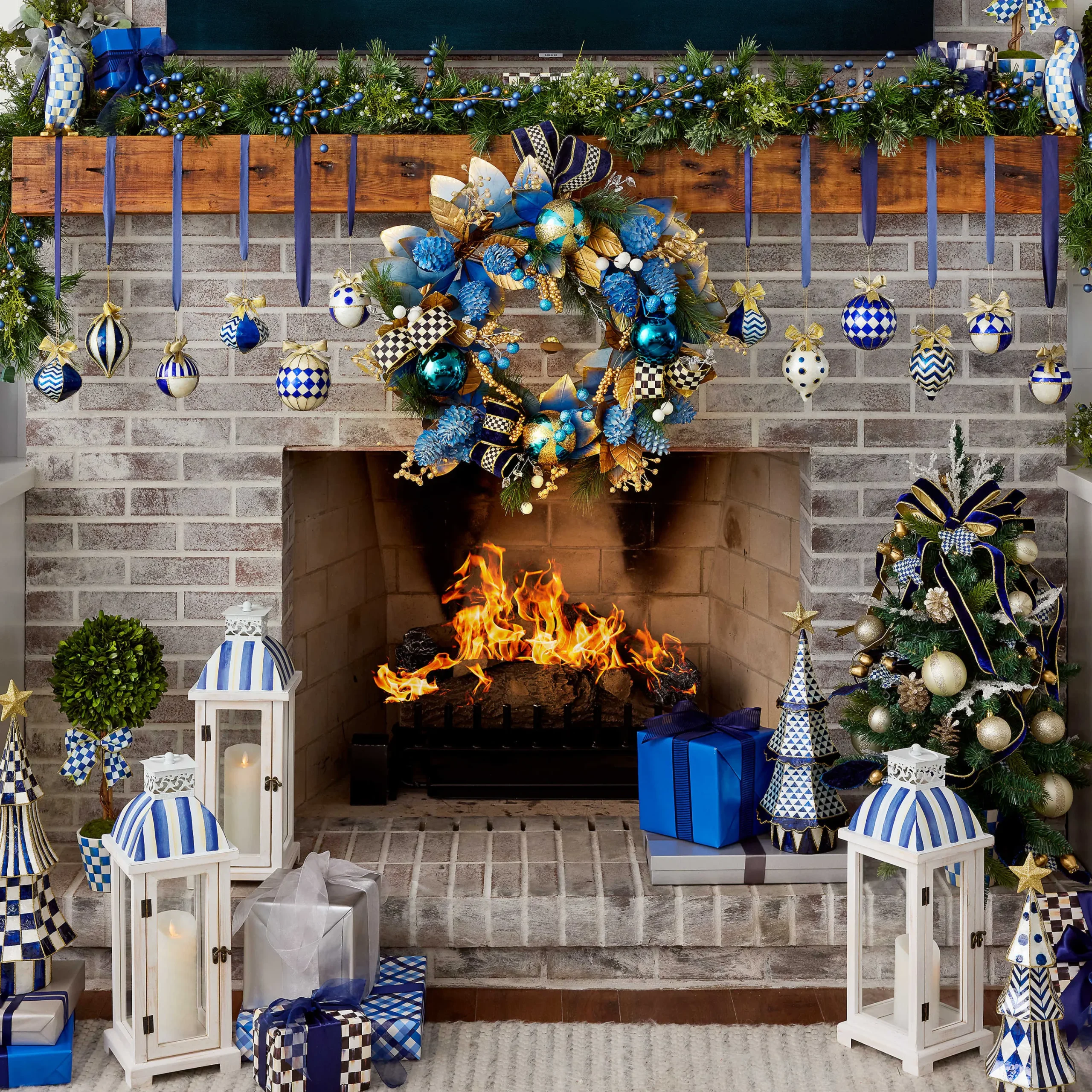 Royal Stripe Lantern|MacKenzie-Childs Hot