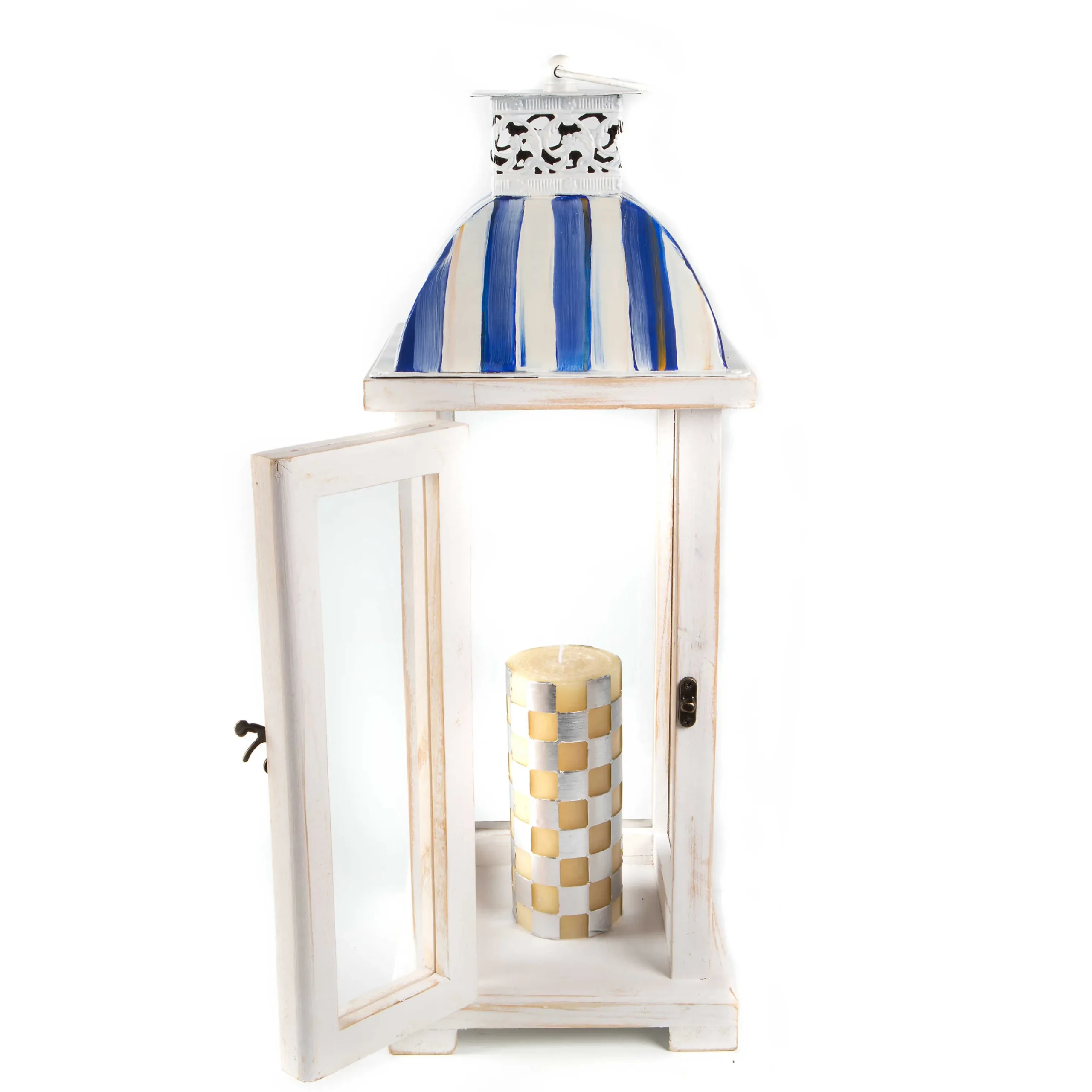 Royal Stripe Lantern|MacKenzie-Childs Hot