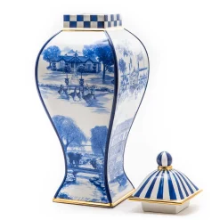 Royal Toile Ginger Jar - Large|MacKenzie-Childs Online