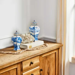 Royal Toile Ginger Jar - Small|MacKenzie-Childs Outlet