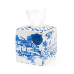 Royal Toile Tissue Holder|MacKenzie-Childs New