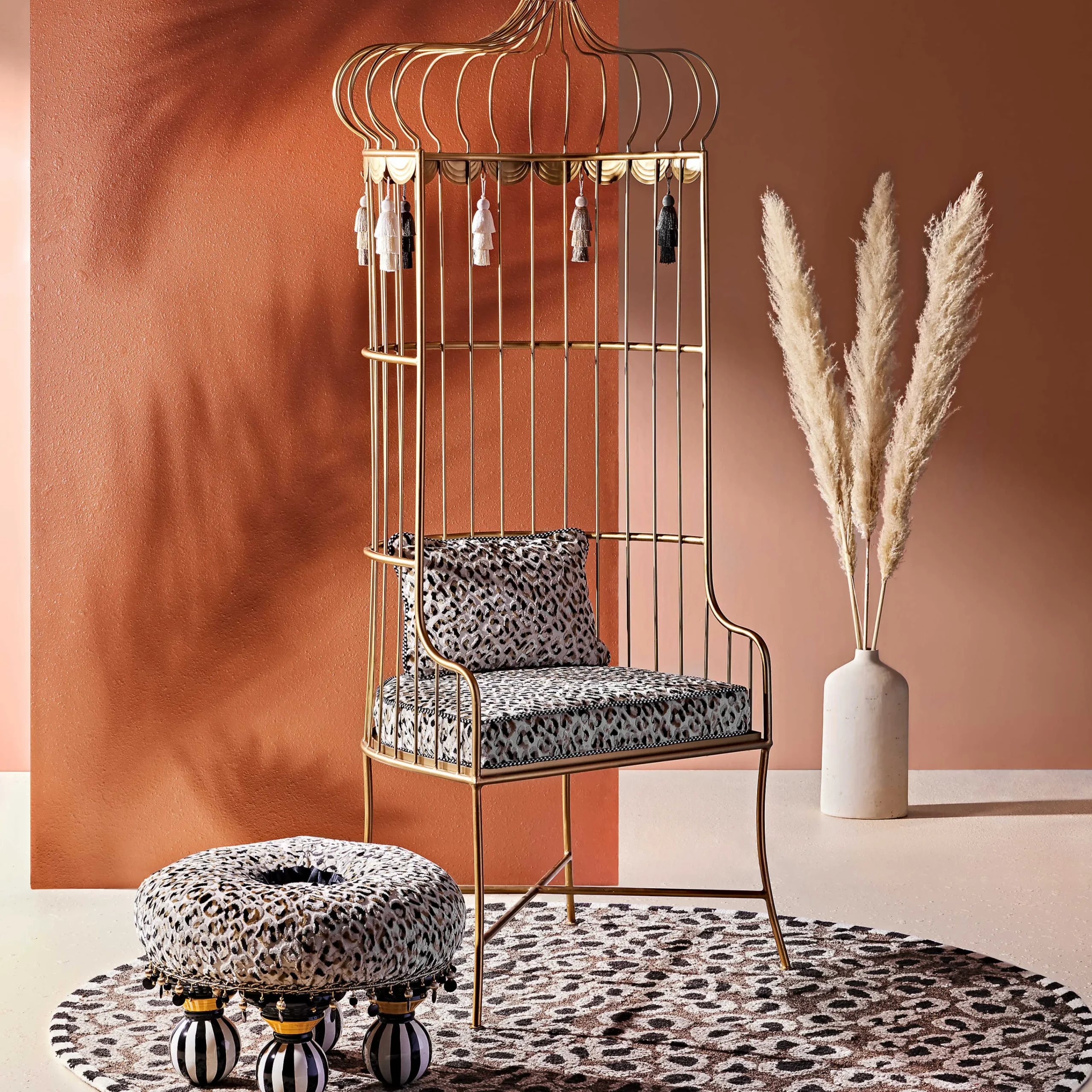 Serengeti Rug - 6' Round|MacKenzie-Childs Outlet