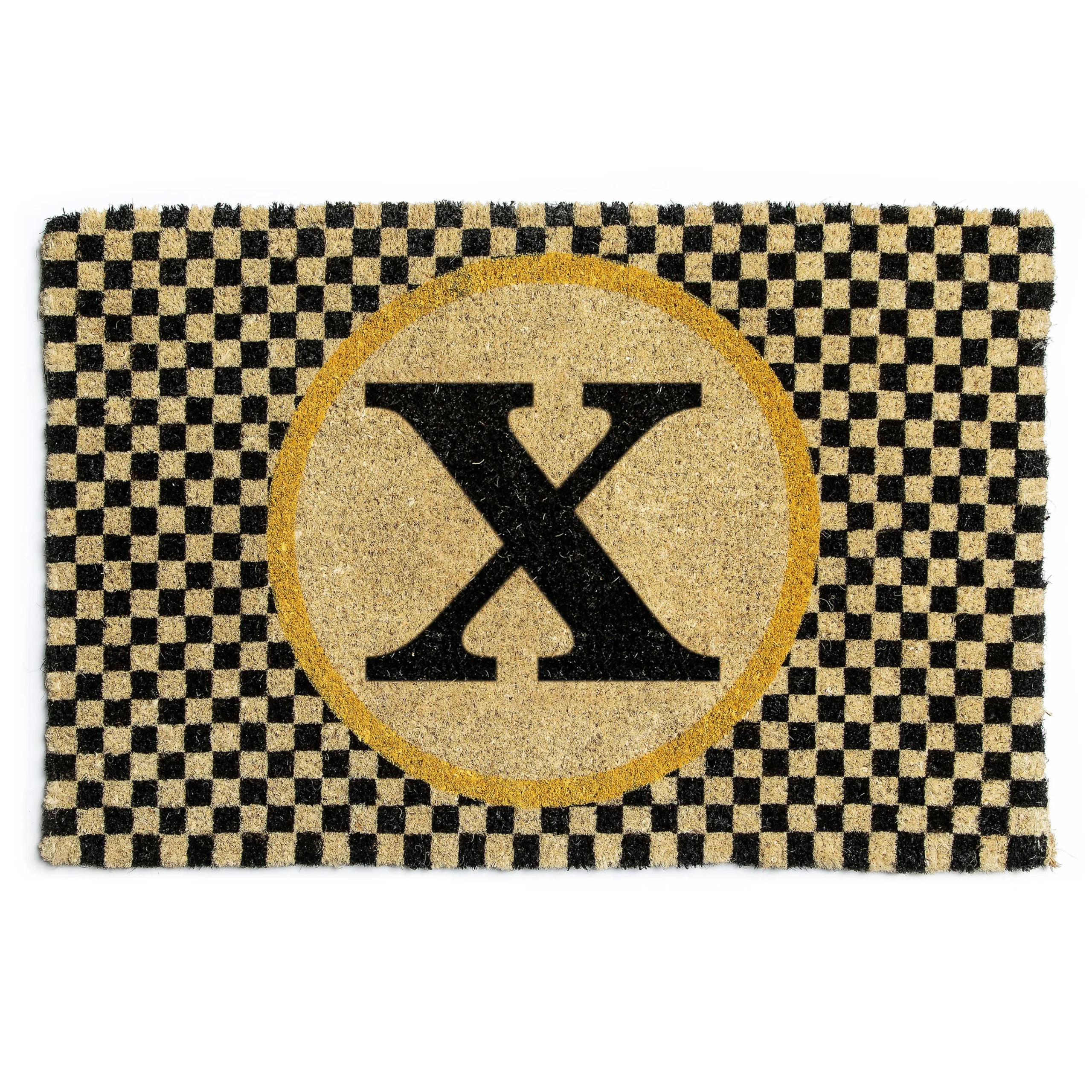 Single Letter Monogrammed Entrance Mat - X|MacKenzie-Childs Hot