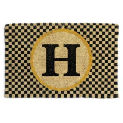 Single Letter Monogrammed Entrance Mat - H|MacKenzie-Childs Online