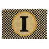 Single Letter Monogrammed Entrance Mat - I|MacKenzie-Childs New