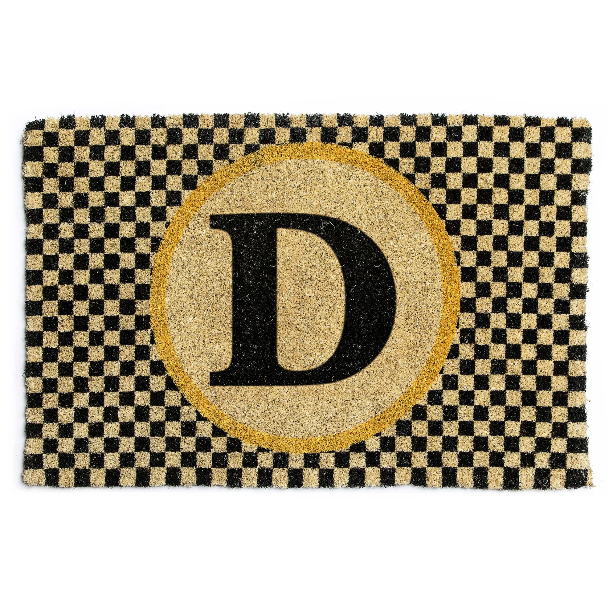 Single Letter Monogrammed Entrance Mat - D|MacKenzie-Childs Best