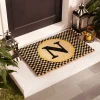 Single Letter Monogrammed Entrance Mat - N|MacKenzie-Childs Outlet