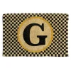 Single Letter Monogrammed Entrance Mat - G|MacKenzie-Childs Online