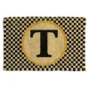 Single Letter Monogrammed Entrance Mat - T|MacKenzie-Childs Discount