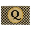 Single Letter Monogrammed Entrance Mat - Q|MacKenzie-Childs Hot