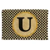 Single Letter Monogrammed Entrance Mat - U|MacKenzie-Childs Online