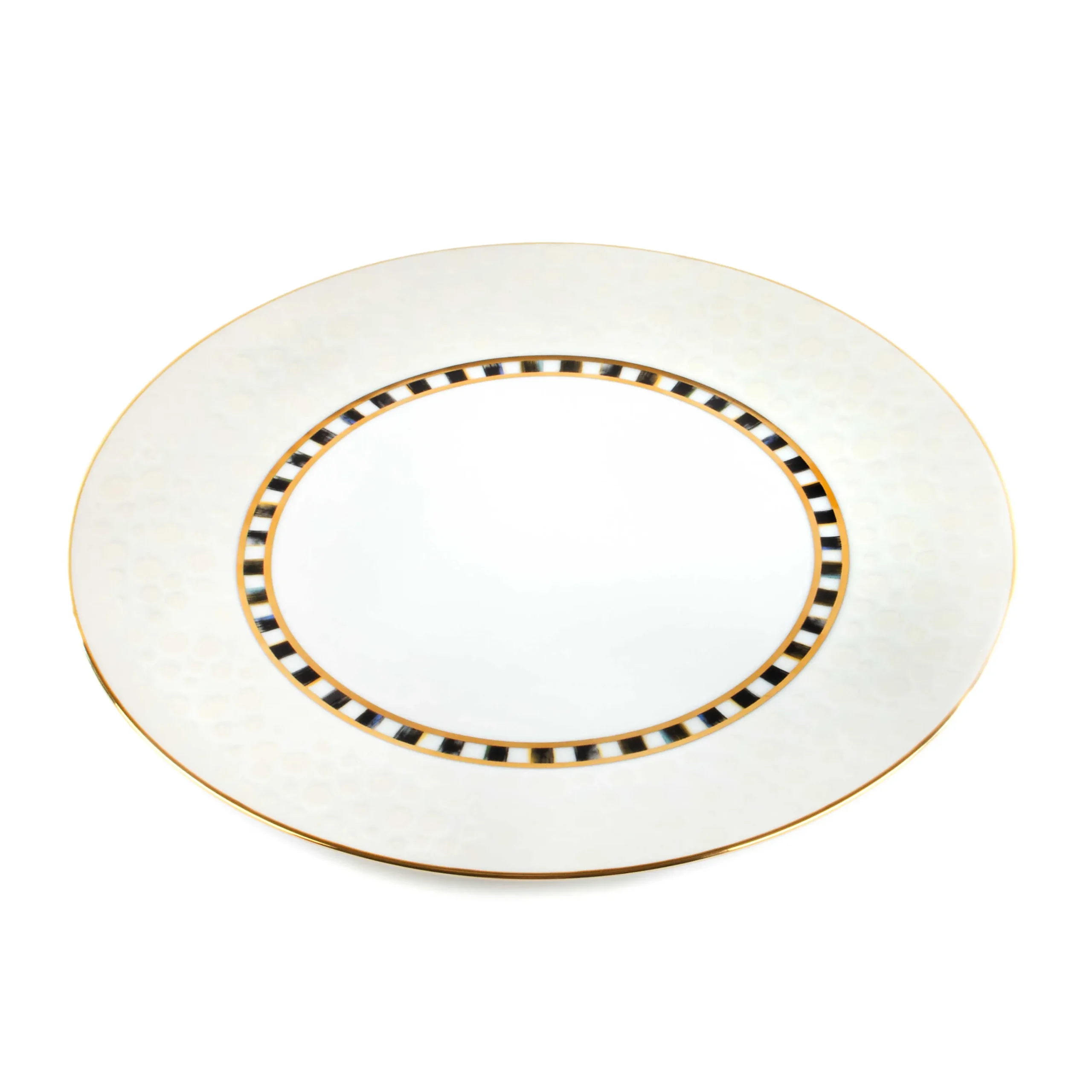 Soho Dinner Plate - Cloud|MacKenzie-Childs Clearance