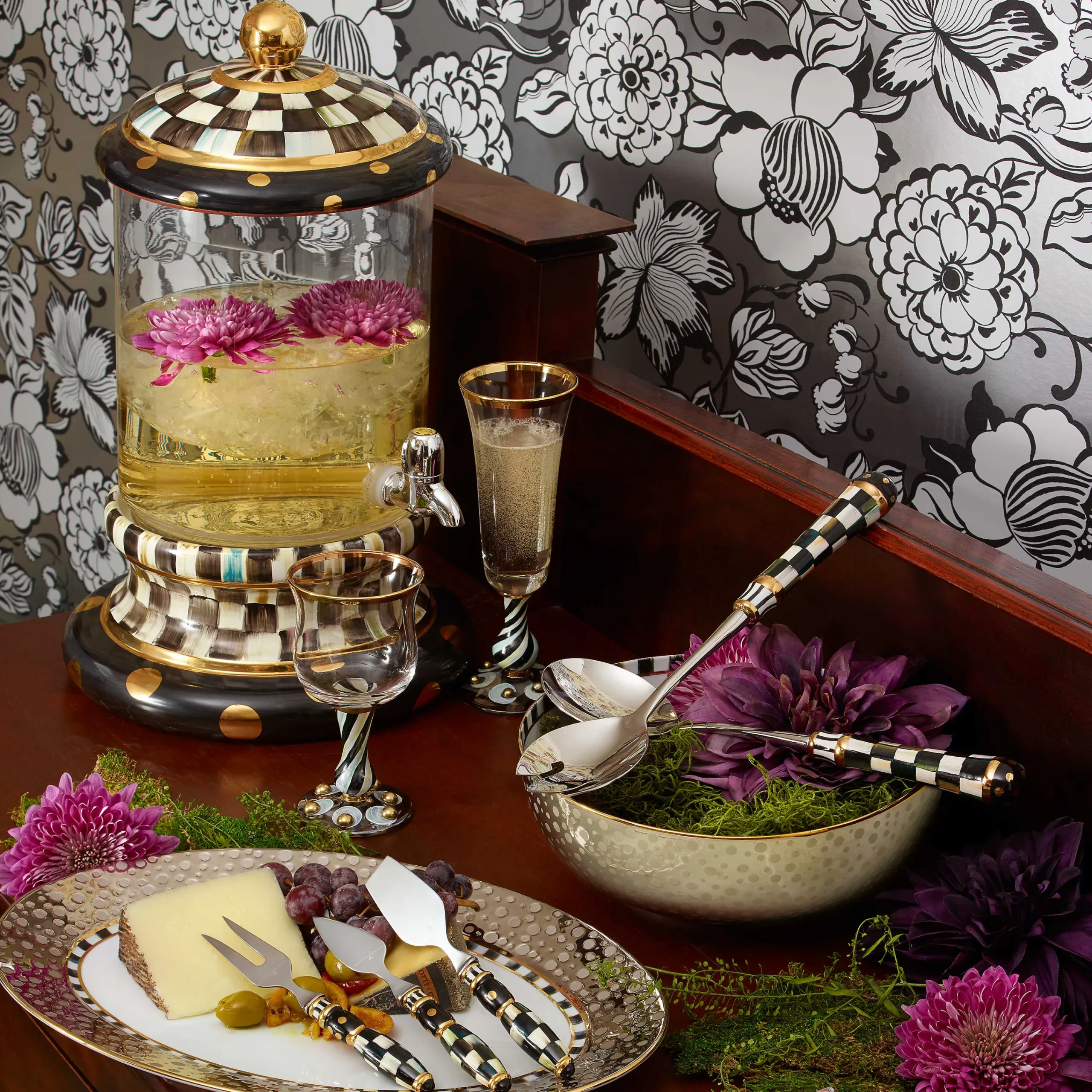 Soho Serving Bowl - Platinum|MacKenzie-Childs Online
