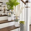 Spectator Galvanized Flower Buckets - Set Of 3|MacKenzie-Childs