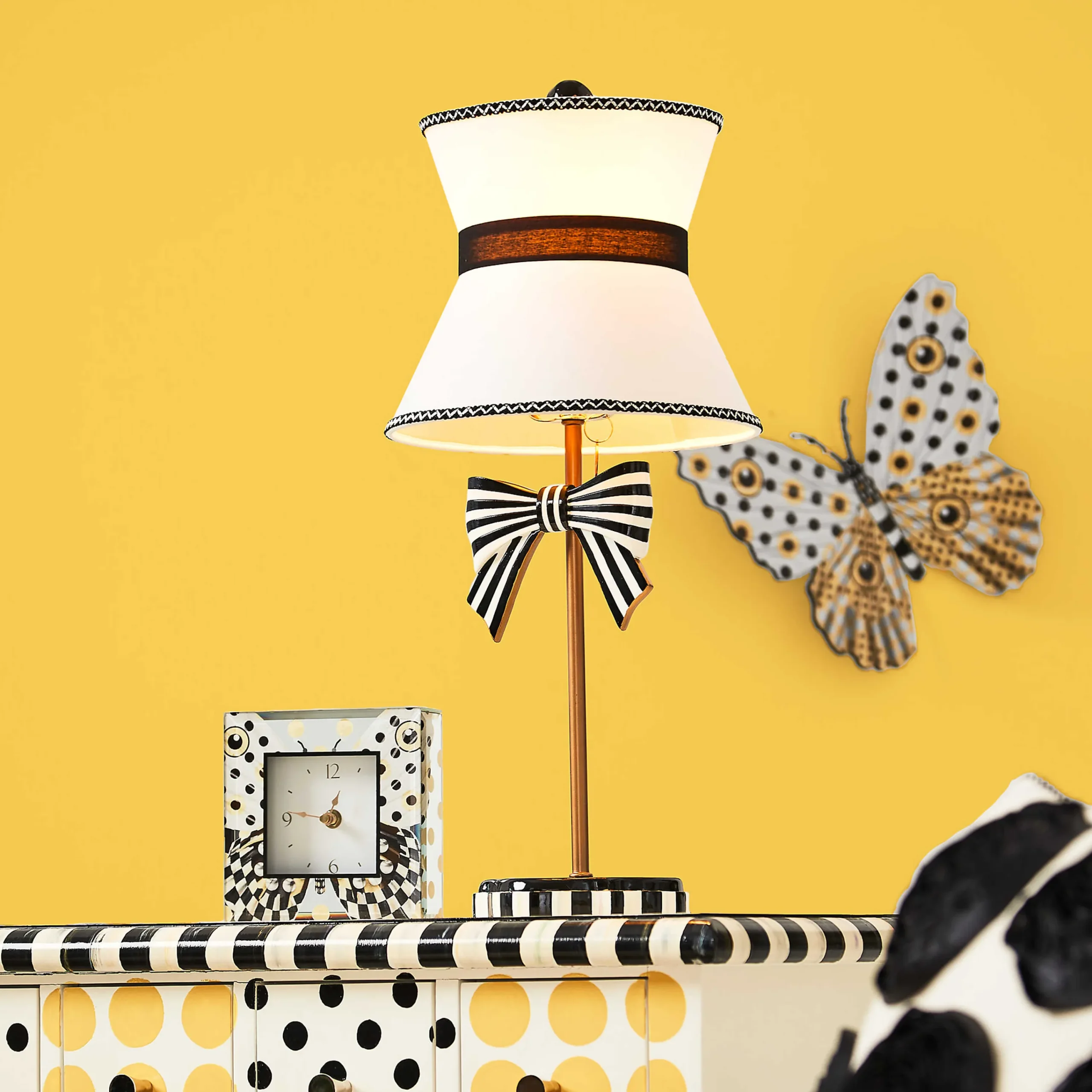 Spot On Butterfly Clock|MacKenzie-Childs New