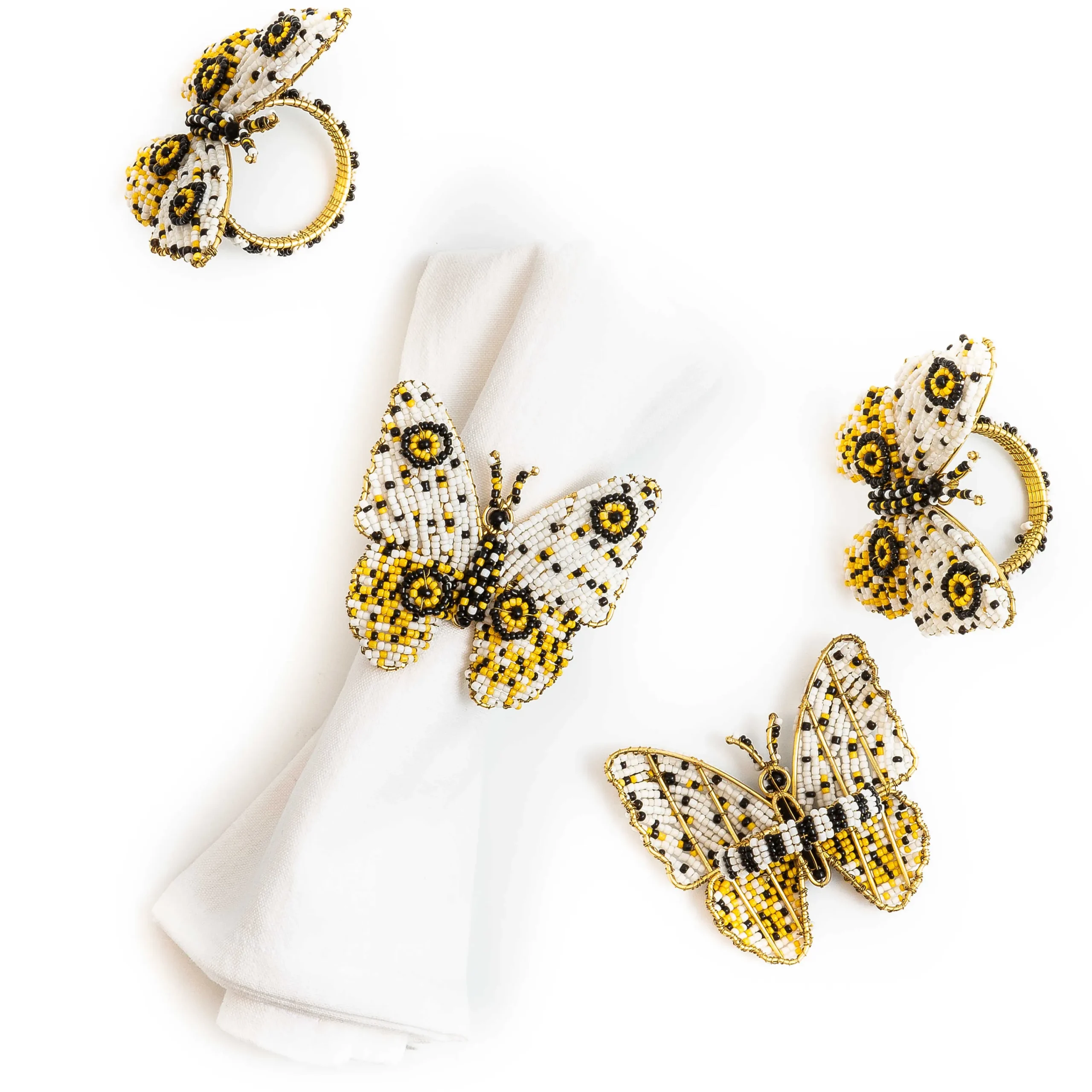 Spot On Butterfly Napkin Rings - Set Of 4|MacKenzie-Childs Hot
