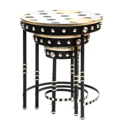 Spot On Nesting Tables - Set Of 3|MacKenzie-Childs Sale
