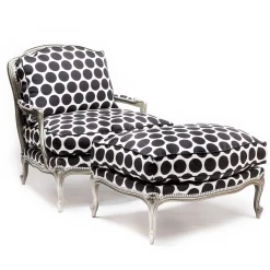 Spot On Ottoman - Black|MacKenzie-Childs Best