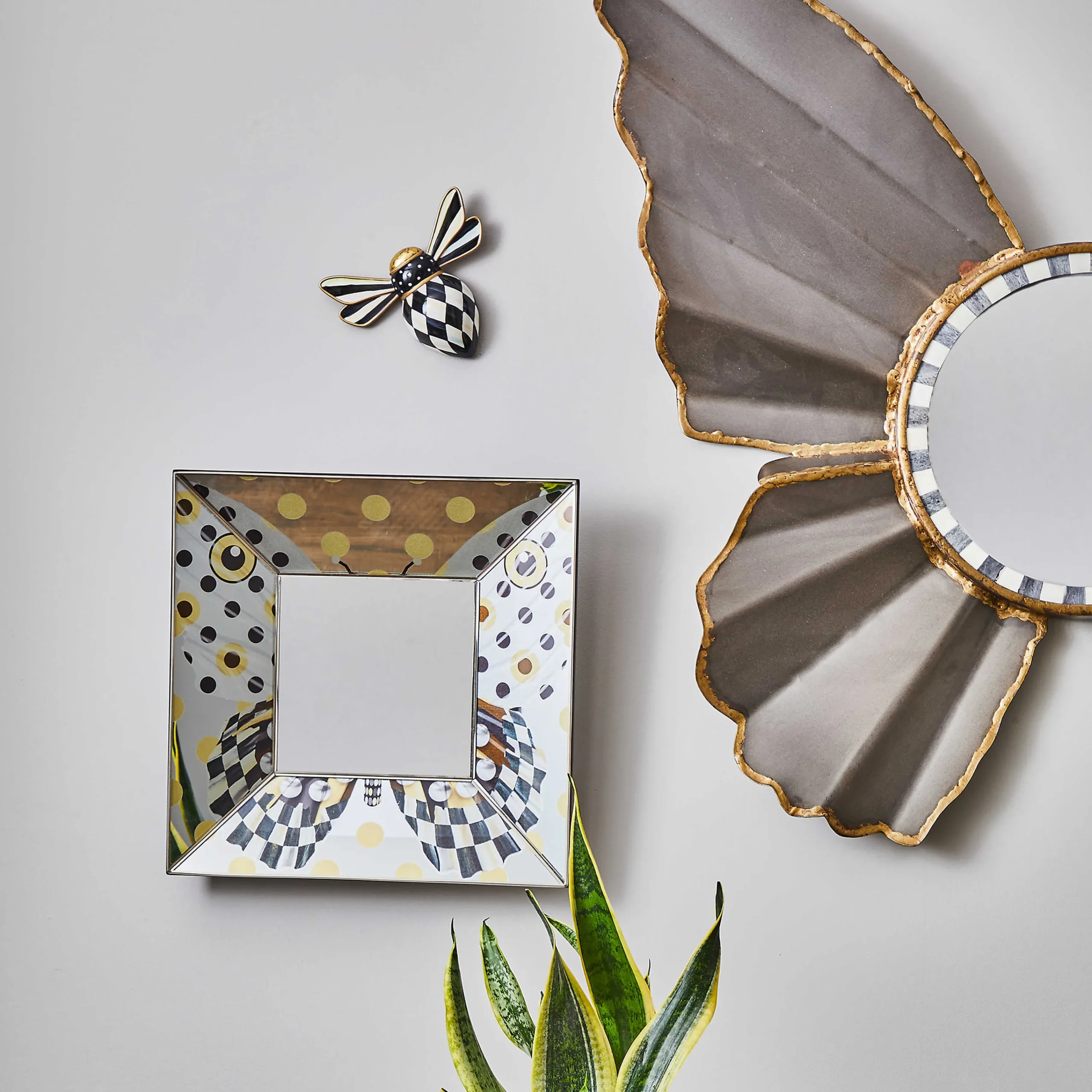 Spot On Square Wall Mirror|MacKenzie-Childs Sale