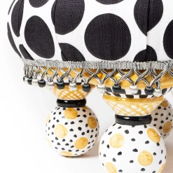 Spot On Tuffet - Black|MacKenzie-Childs Sale