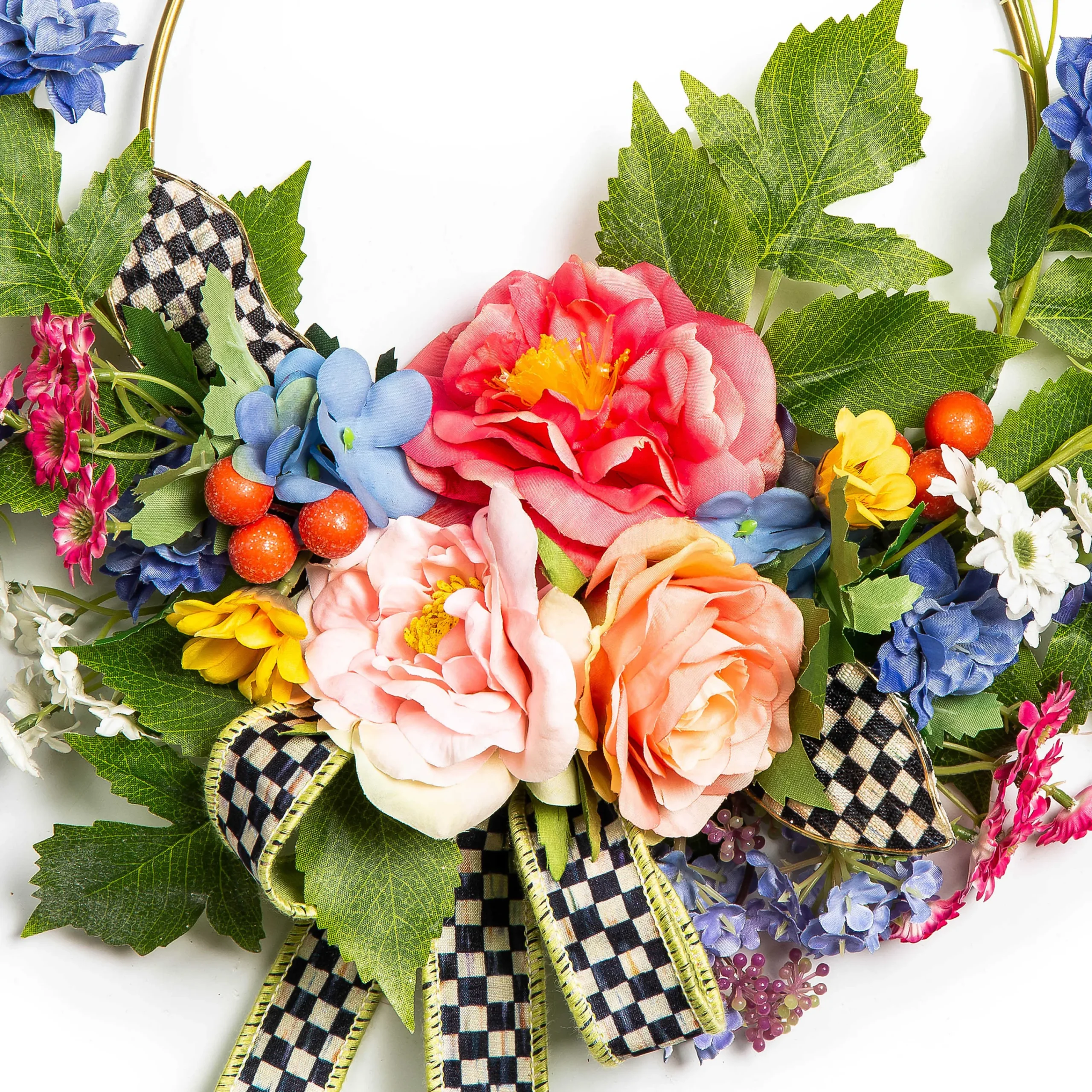 Spring Blooms Hoop Wreath|MacKenzie-Childs Clearance