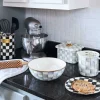 Sterling Check Enamel 7 Cup Measuring Cup|MacKenzie-Childs