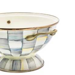 Sterling Check Enamel Almost Everything Bowl|MacKenzie-Childs Hot