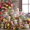 Sterling Check Enamel Canister - Medium|MacKenzie-Childs Clearance