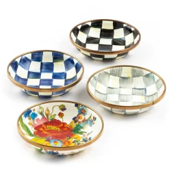 Sterling Check Enamel Dipping Bowl|MacKenzie-Childs