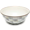 Sterling Check Enamel Everyday Bowl - Large|MacKenzie-Childs Outlet