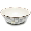 Sterling Check Enamel Everyday Bowl - Extra Large|MacKenzie-Childs Online