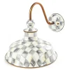 Sterling Check Enamelware Barn Sconce|MacKenzie-Childs Best