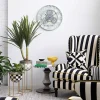 Sterling Check Farmhouse Wall Clock - Small|MacKenzie-Childs Online