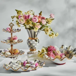 Sterling Check Great Vase|MacKenzie-Childs Sale