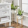 Sterling Check Plant Stand - Tall|MacKenzie-Childs Clearance