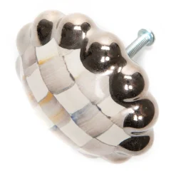 Sterling Check Round Knob|MacKenzie-Childs Discount