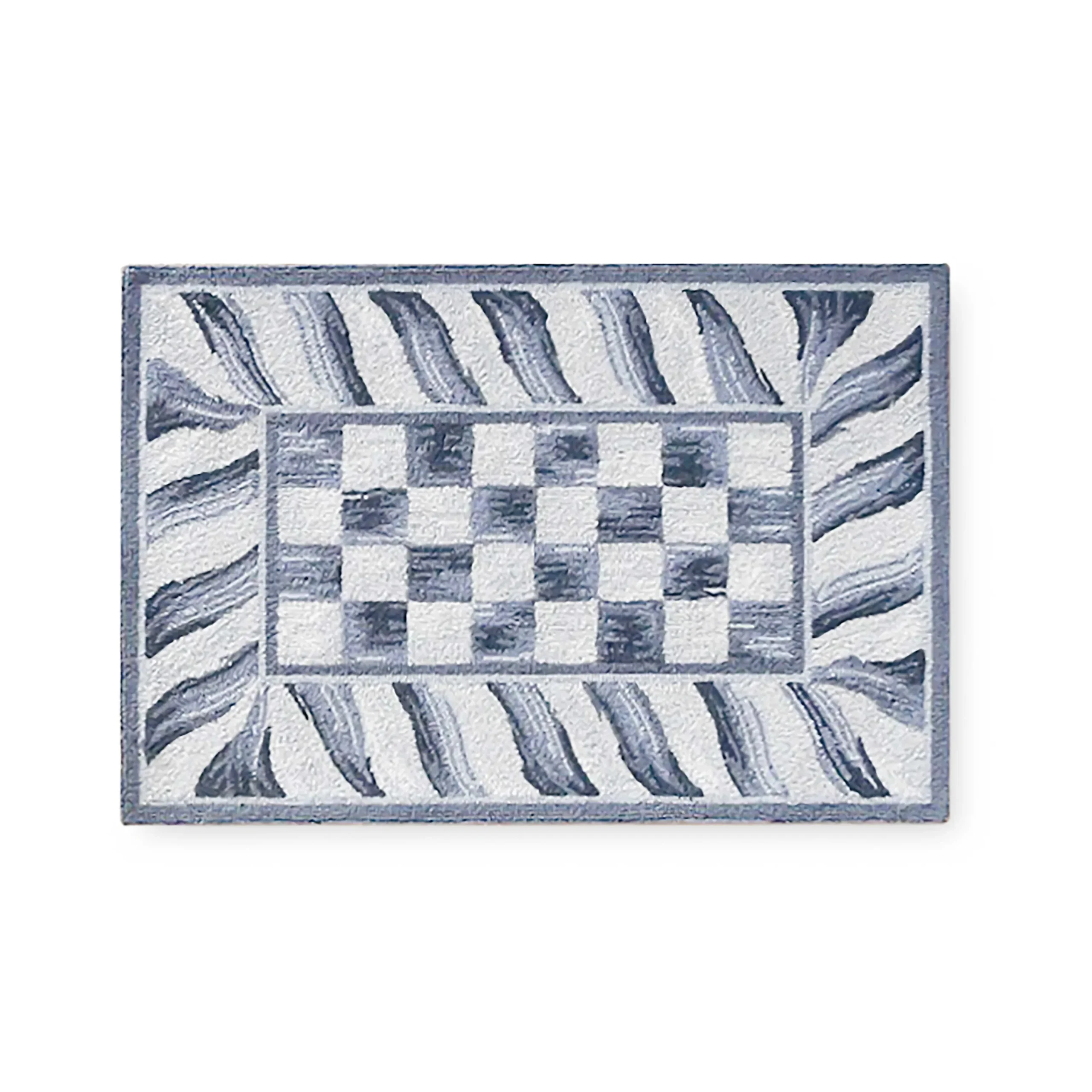 Sterling Check Rug - 2' X 3'|MacKenzie-Childs Hot