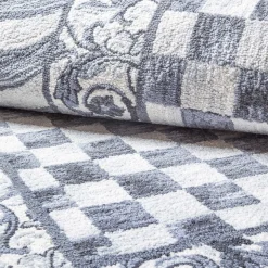 Sterling Check Rug - 2'6" X 8' Runner|MacKenzie-Childs Online