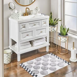 Sterling Dot Bath Rug|MacKenzie-Childs New