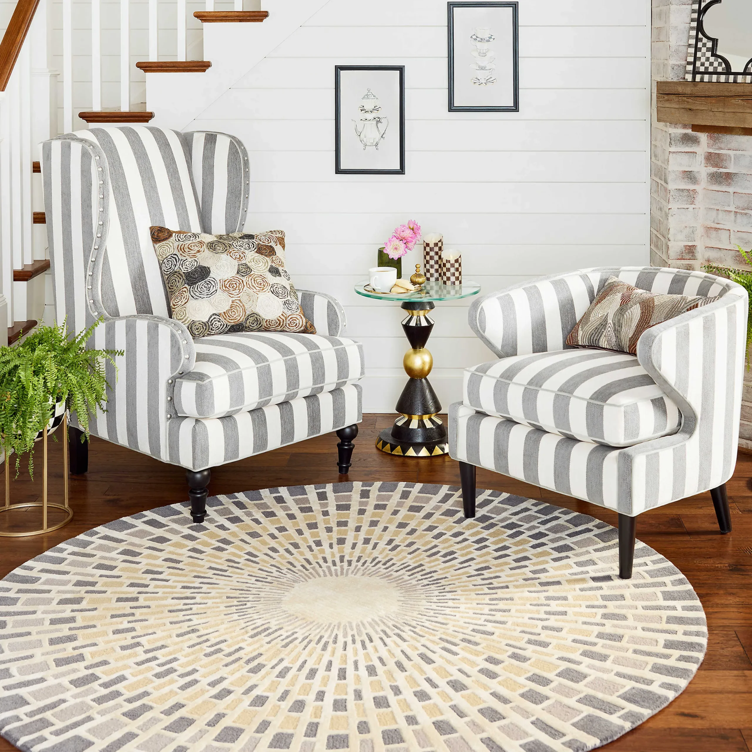 Sterling Waves Lumbar Pillow|MacKenzie-Childs Hot