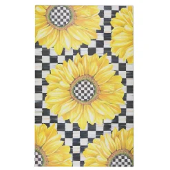 Sunflower Floor Mat - 3' X 5'|MacKenzie-Childs Clearance