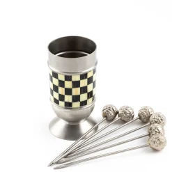 Supper Club Pick Set - Courtly Check|MacKenzie-Childs Online