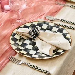 Supper Club 3-Piece Place Setting - Courtly Check|MacKenzie-Childs Sale